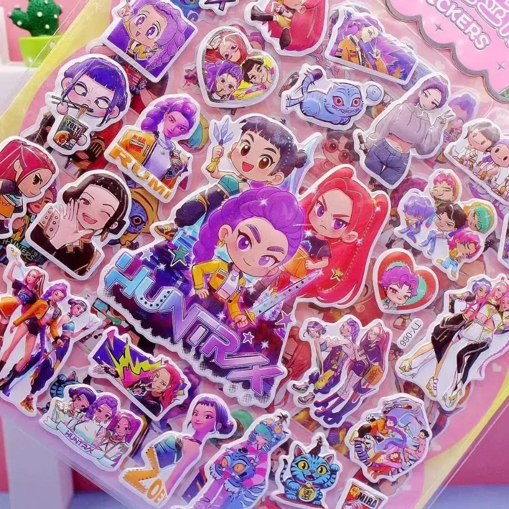 2026 new KPOP Double-Layer 3D Bubble Stickers Hot Stamping Decorative Children's Gifts Christmas gifts for boys and girls SSS