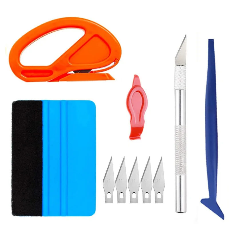 Window Tint Kit Vinyl Wrap Tools Vehicle Glass Protective Film Wrapping Set Car Film Squeegee Auto Window Tinting Hand Tool