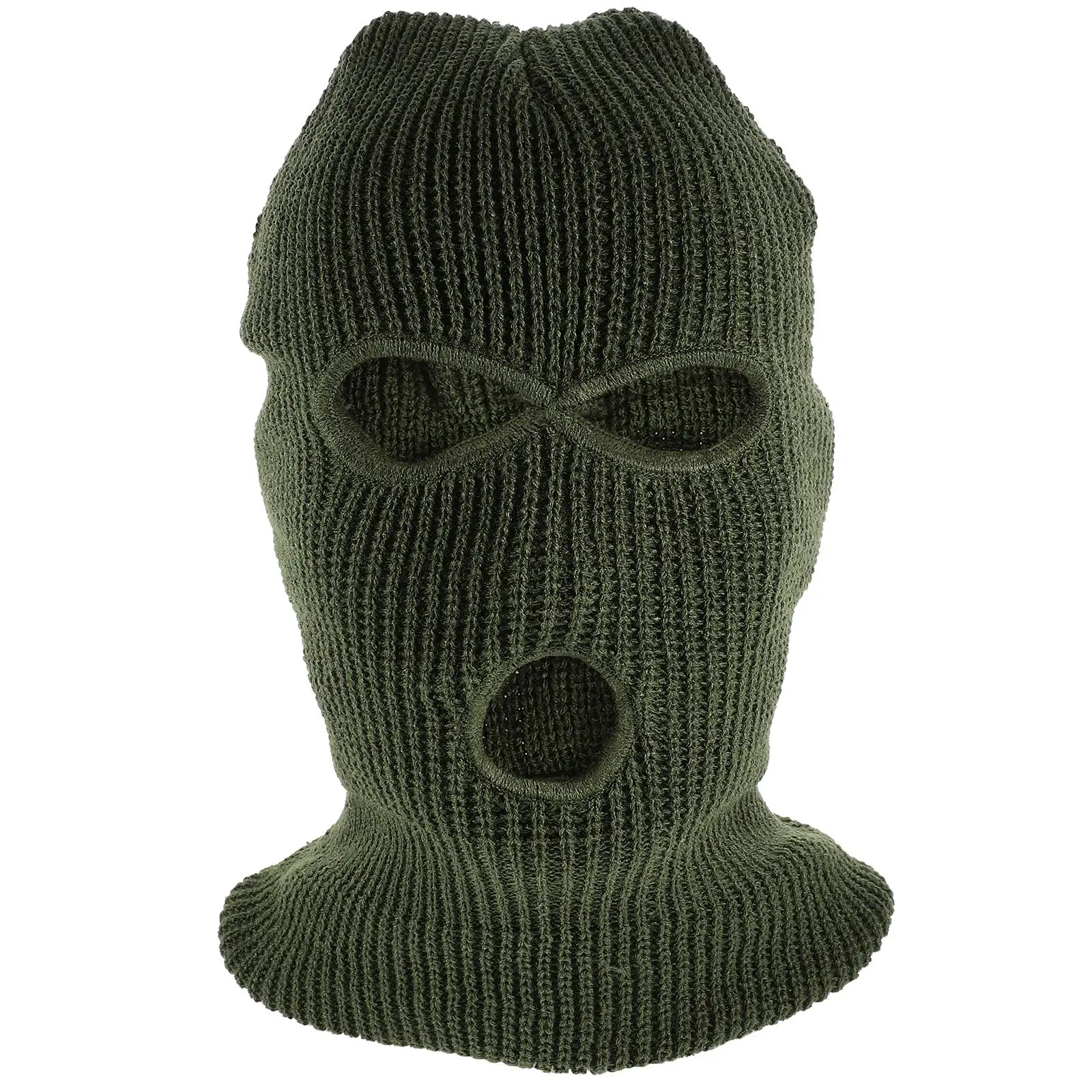 

Ski Mask Three Hole Wool Hat Skis Knit Full Face 3-hole Knitting Miss Warm Cover
