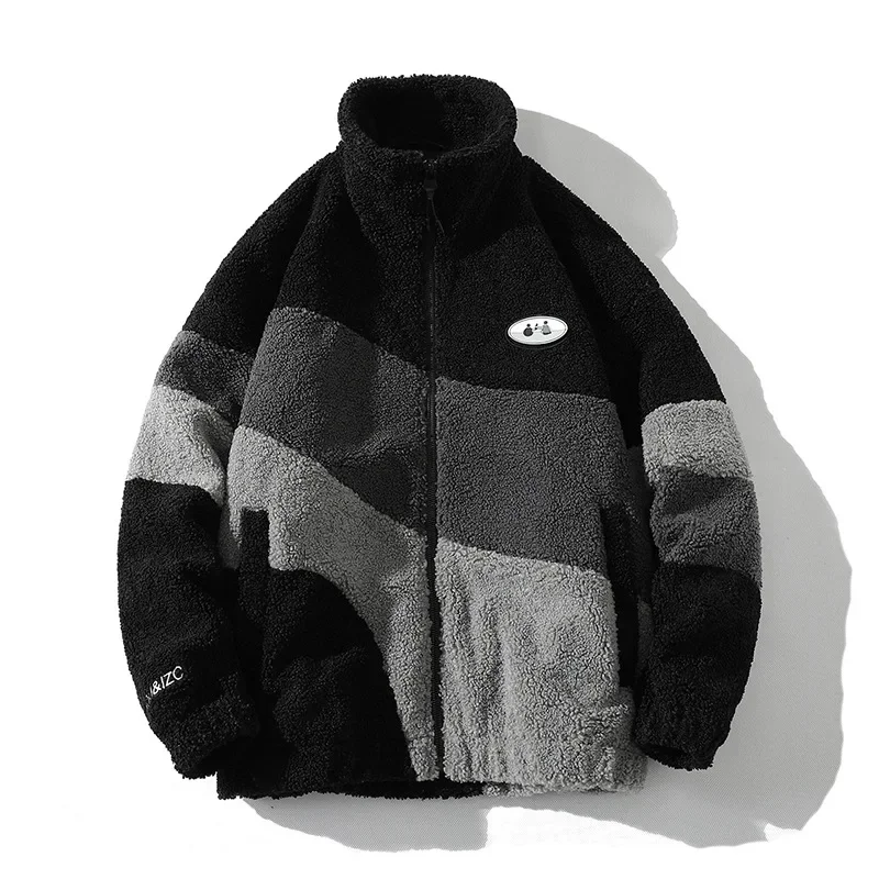 MLSJSHIQI Parka Homme Taille Plus Contraste 3