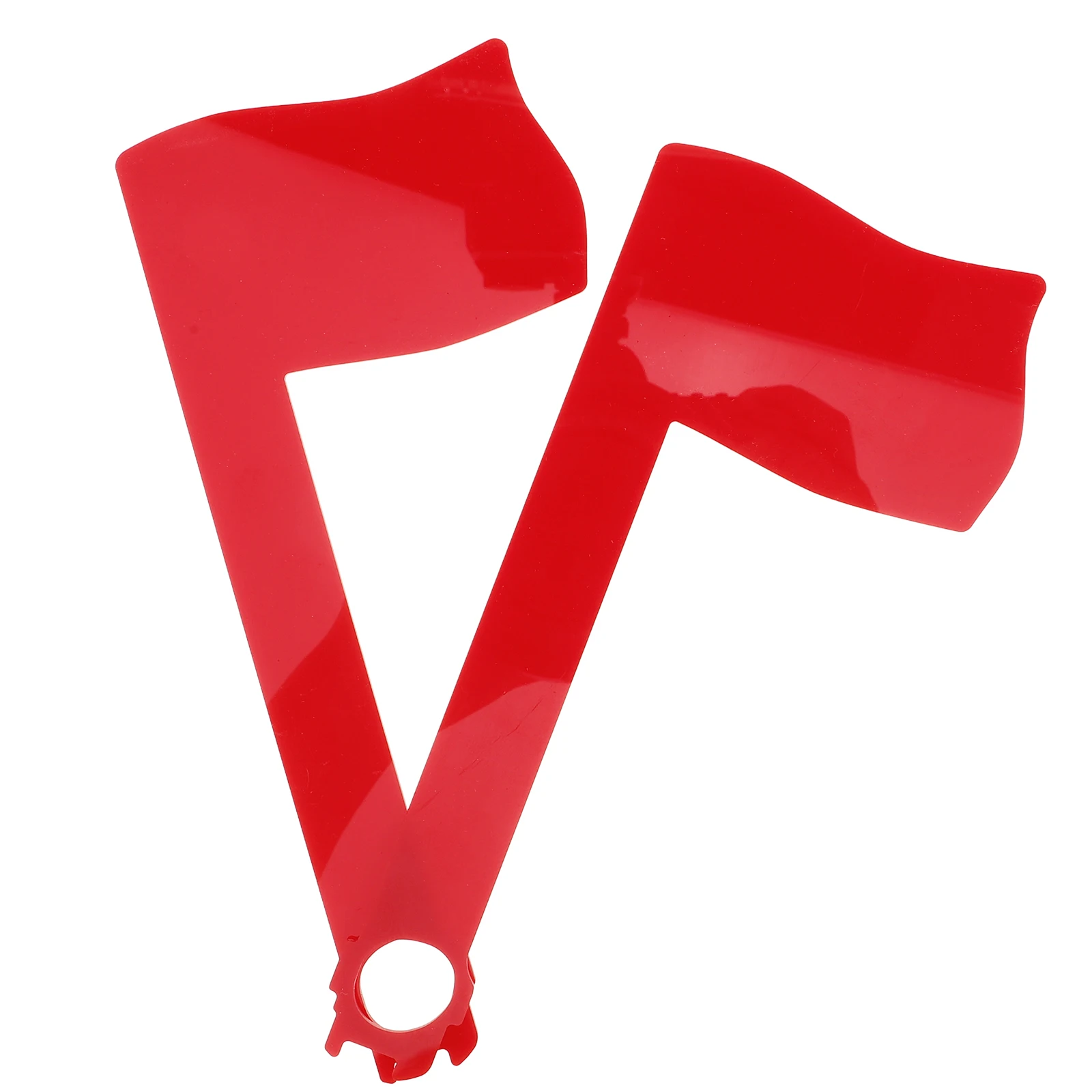 

2pcs Acrylic Mailbox Flags Rotatable Red Banner for Outdoor Garden Email Accessories Durable Practical Replacement Kit