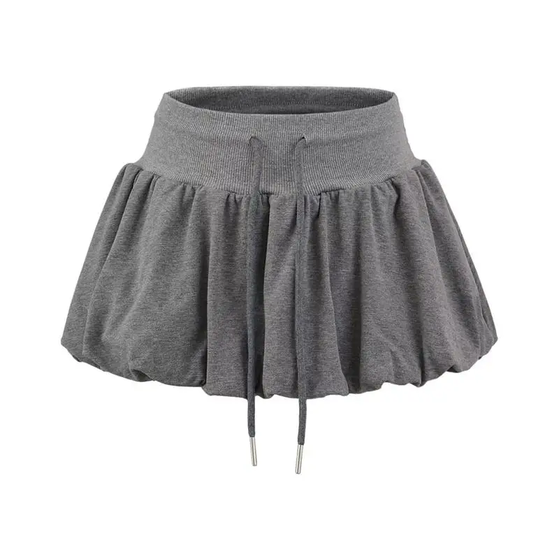 Blossom Puff Ort F-Länge Rock Damen Sommer Cross-border Faion Dstring PVC Stoff Ciwalk H-aped Batwing