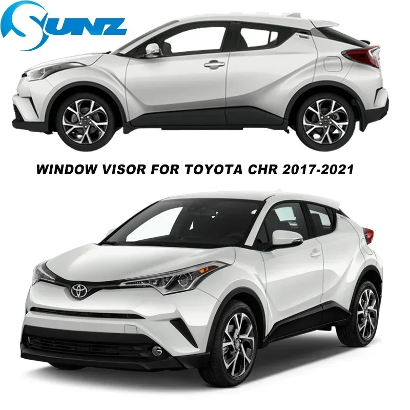 Window Visor For Toyota Chr Izoa 2017 2018 2019 2020 2021 2022 2023 Weathershield Sun Rain Deflector Guard  Car Window Deflector