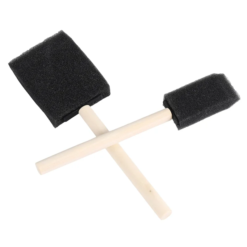 Кисти из пены SEWS, в комплект входят 200 губчатых кистей, кисти 100 х 1 дюйм и кисти 100 х 2 дюйма, товары для рукоделия