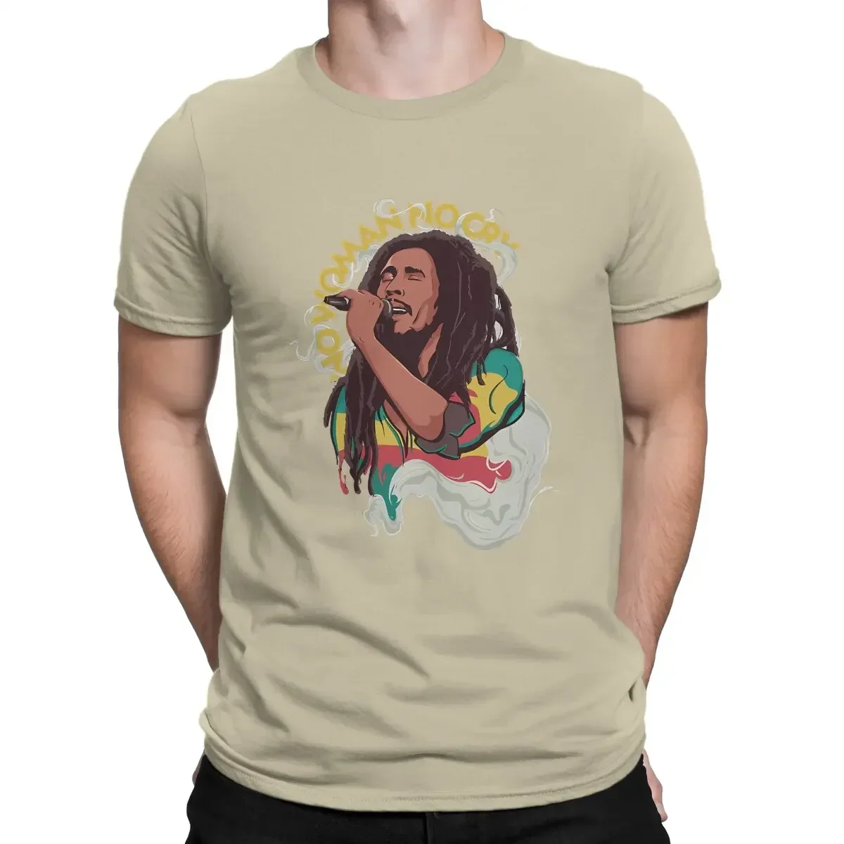 Cheavyweight streetwear Sativa Indica 420 T-Shirt Men B-Bob Marley Music Humor Cotton Tees Crewneck Short Sleeve T Shirts   Tops