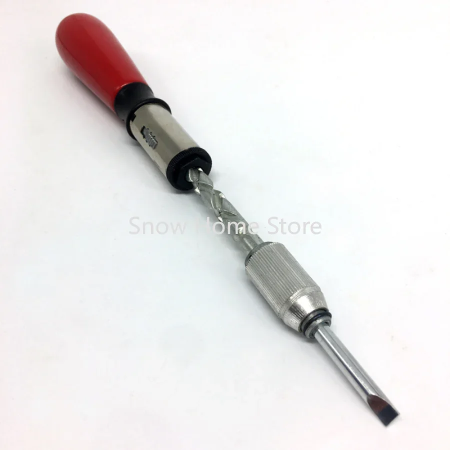 T201-B-260MM Wooden Handle Screwdriver Hand Press Positive and Negative Press Ratchet Semi-automatic  Wholesale