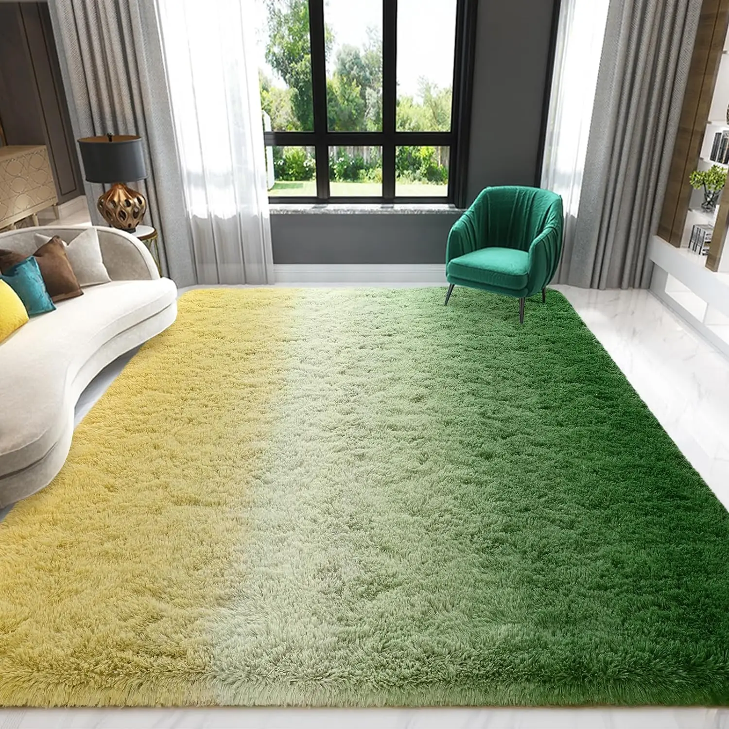 

Large Carpet for Living Room Decor Rugs Fluffy Thick Plush Carpet For Bedroom Large Area Rug Crawling Mat For Baby Kids