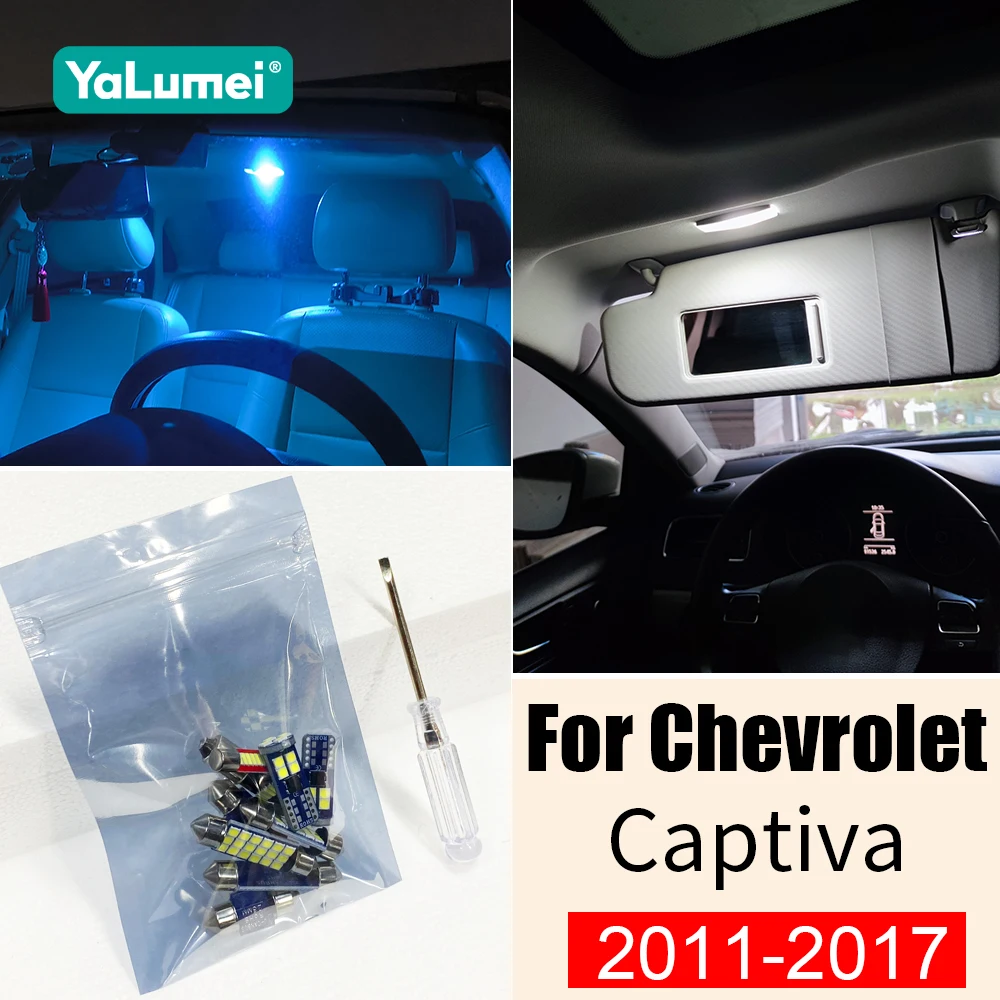 Für Chevrolet Captiva C100 C140 2011 2012 2013 2014 2015 2016 2017 5 stücke 12 v Auto Led-lampen lesen Lampen Stamm Licht Zubehör