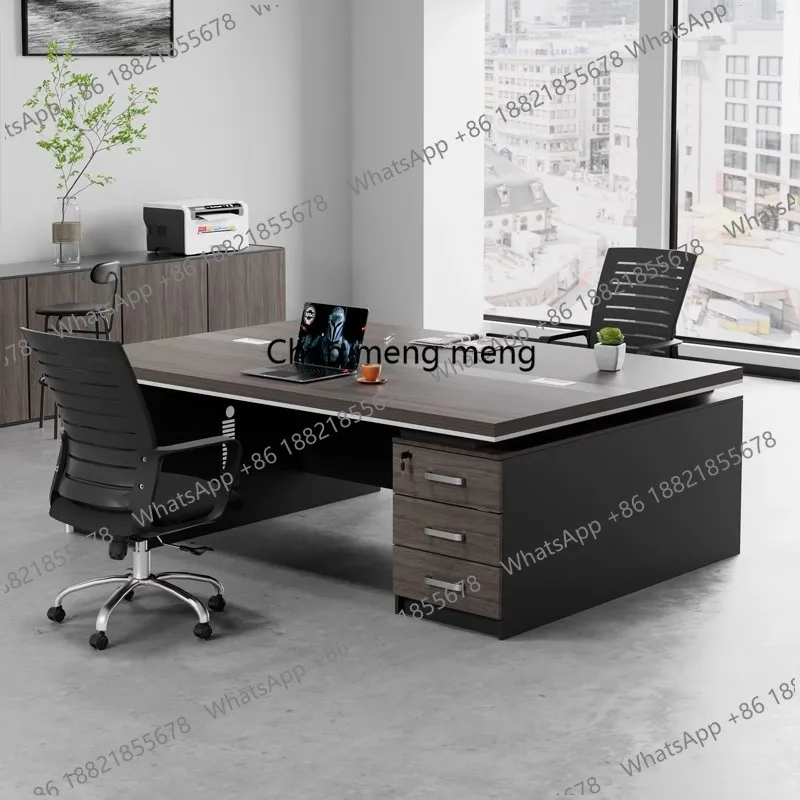 Universal Wooden Office Desk Aesthetic Vintage Large Size Interior Office Desk Fashion   Furniture