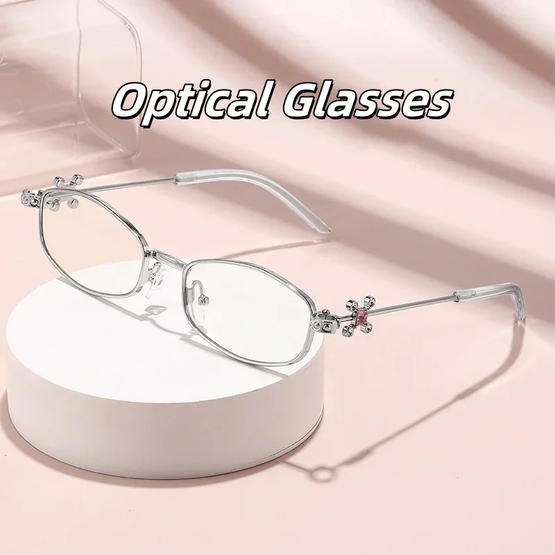 Bild 3: Mode Luxus Oval Rahmen Gewöhnliche Brillen Anti-blau Licht Optische Gläser Neutral Mode Neue Design Optische Gläser