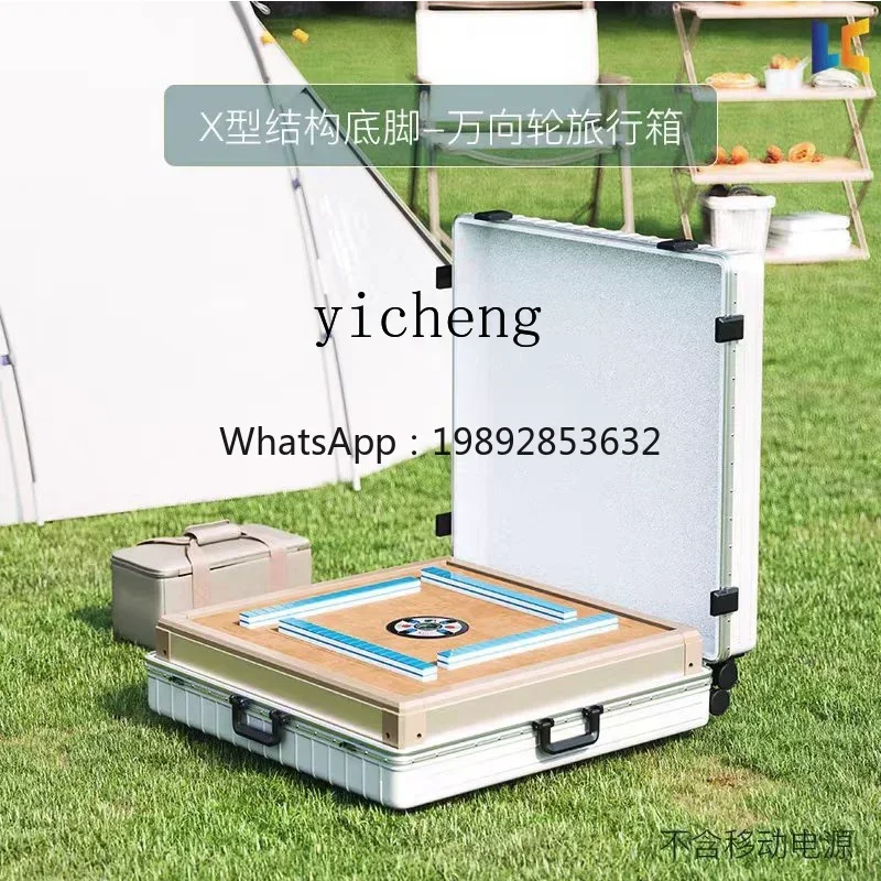 A1 Mini Outdoor Super Small Room Car Folding Lifting Automatic Mahjong Machine Camping Storage Mahjong Table