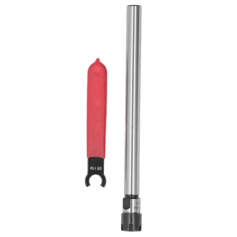 

Держатель цангового патрона прямой удлиненный для фрезерования с ЧПУ, 1-7 мм, с ключом, C12-ER11M-150L, 150 мм