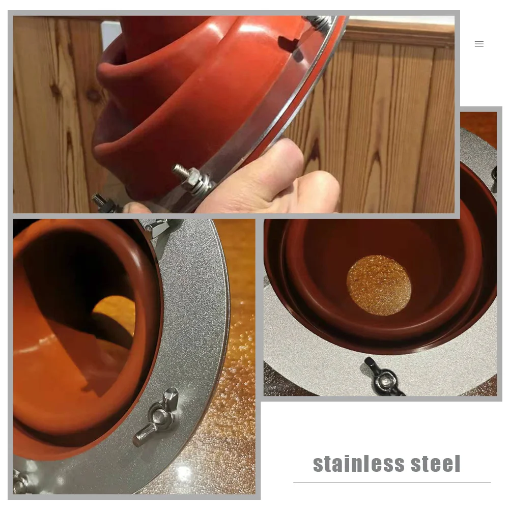 

Hot Tent Stove Jack Silicone Stainless Steel Stove Pipe Protective Ring Fireproof Chimney Anti-Scald Camping Accessory