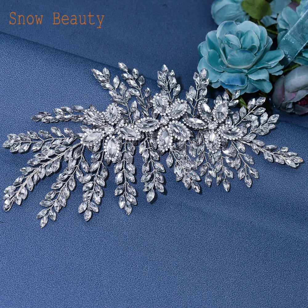 Dz012 Crystal Bruiloft Headstuks Haaraccessoires Strass Kralen Hoofdbanden Voor Vrouwen Tiara Bruid Hoofddeksels Kristal Hoofdtooi