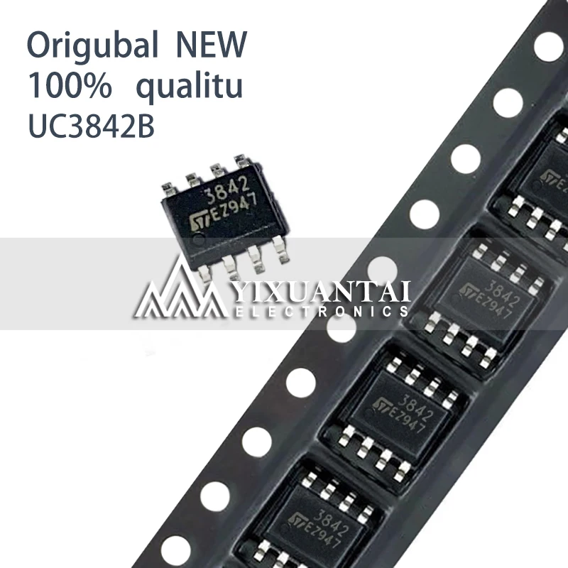 10PCS/LOT  UC3842B  UC3842  3842  IC REG CTRLR BST FLYBK ISO 8SOIC   New Original