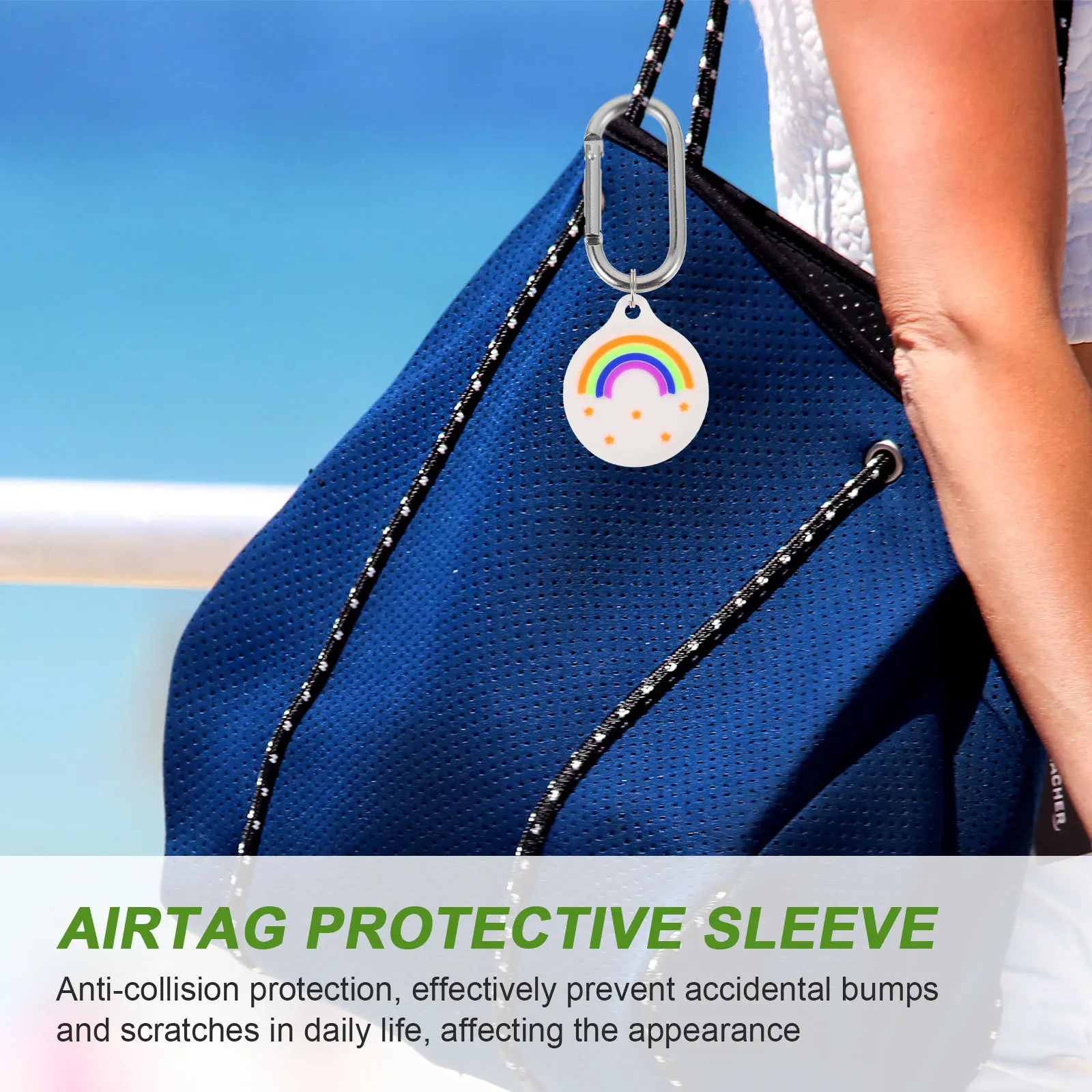 

2pcs Silicone Protective Cover For Anti-Scratch Shockproof Case Wear Resistant Mountaineering Buckle Portable