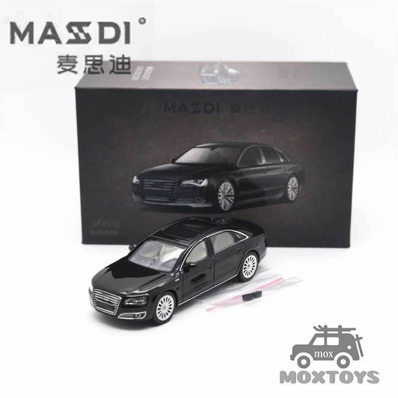 

MASDI 1:64 A8 D4 Черный AD2400 Литая под давлением модель автомобиля ПОДАРОК