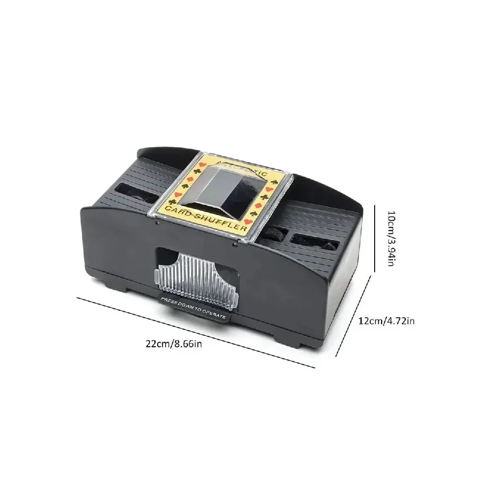 

Card shuffler Automatic Playing Card Shuffler Mixer Games Poker Sorter Machine Dispenser for Travel Home Festivals Xmas Party Ba