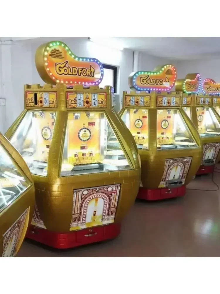 Adult children's video games and amusement equipment Classic coin push machine Golden Fort Lucky push gold coin game machine