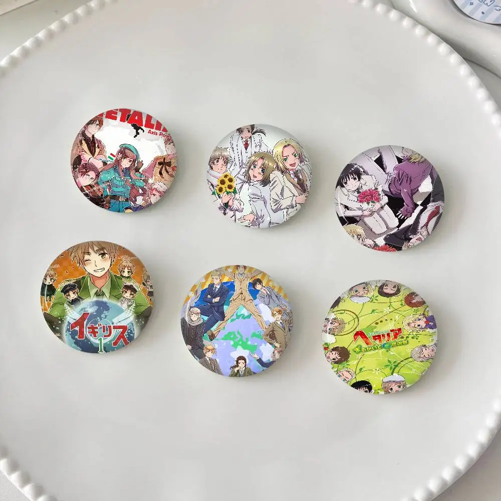 Anime Cartoon Hetalia Axis Powers Kreative Weiche Anstecknadeln aus Weißblech, Icon-Broschen, Reversnadeln, Rucksack-Abzeichen, Accessoires