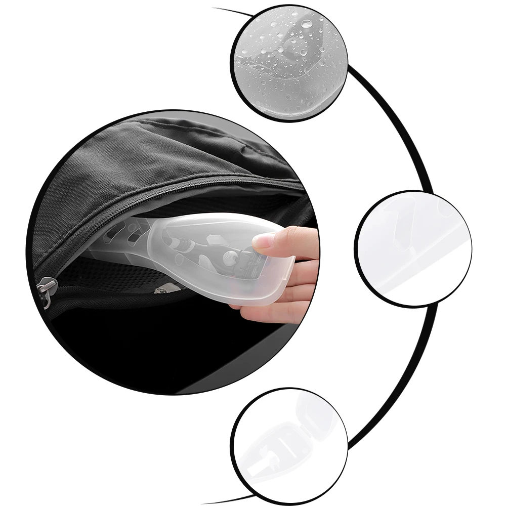 

5 Pcs Razor Travel Case Storage Holder Organizer Container Manual Shaver Men Transparent Men's Male Face Shavers