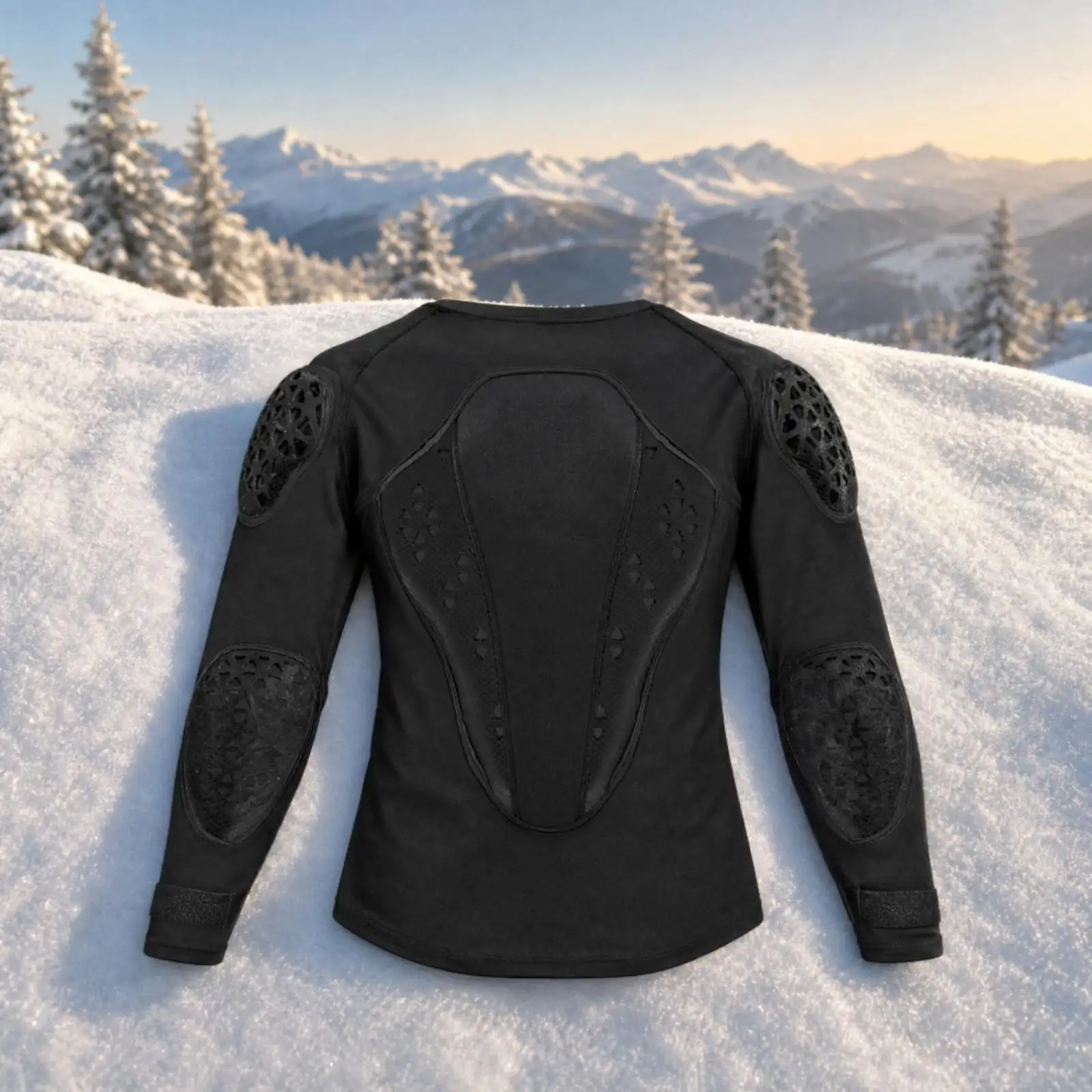 Ventilated Compression Style Protector Top for Skateboarding Skiing Snowboarding Motorcycle Riding