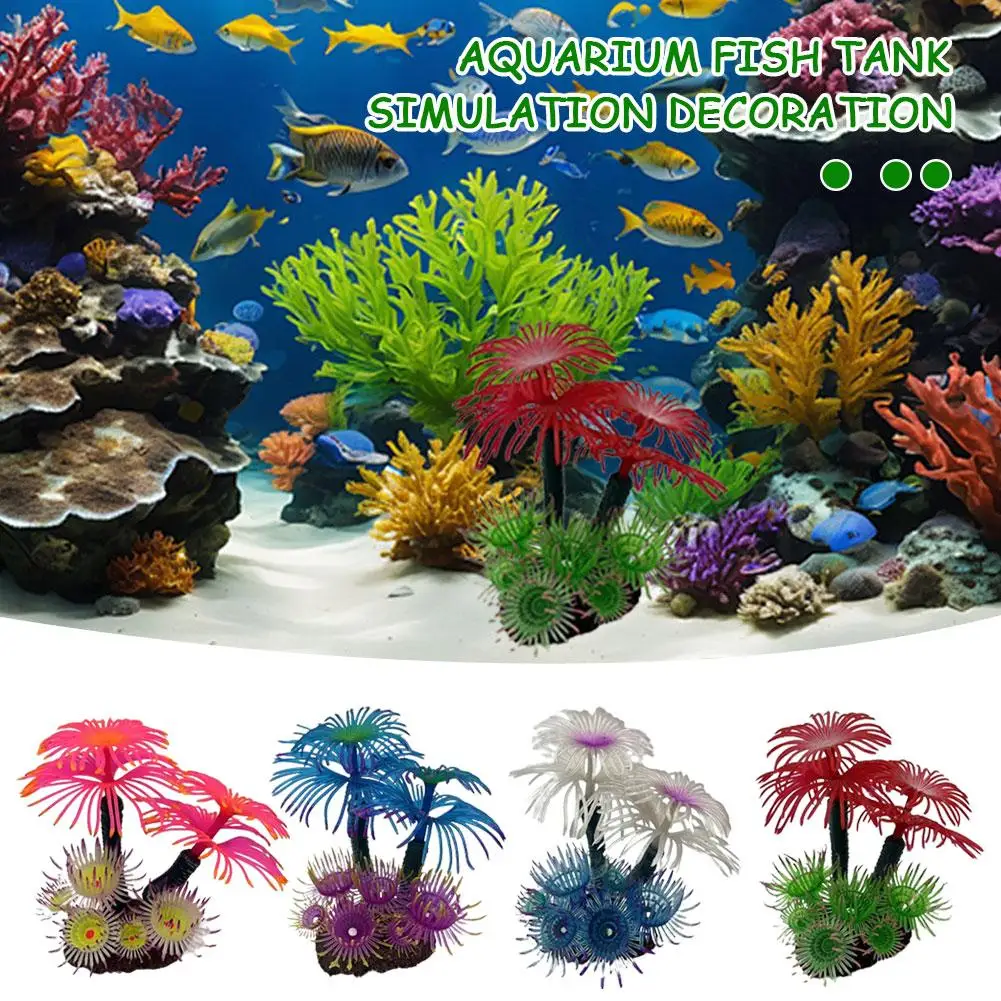 Aquascape Coral Aquarium Decoration Fish Aquarium Aquascape Ornament Aquarium Scene Plant Ocean Accessories Coral R0T6