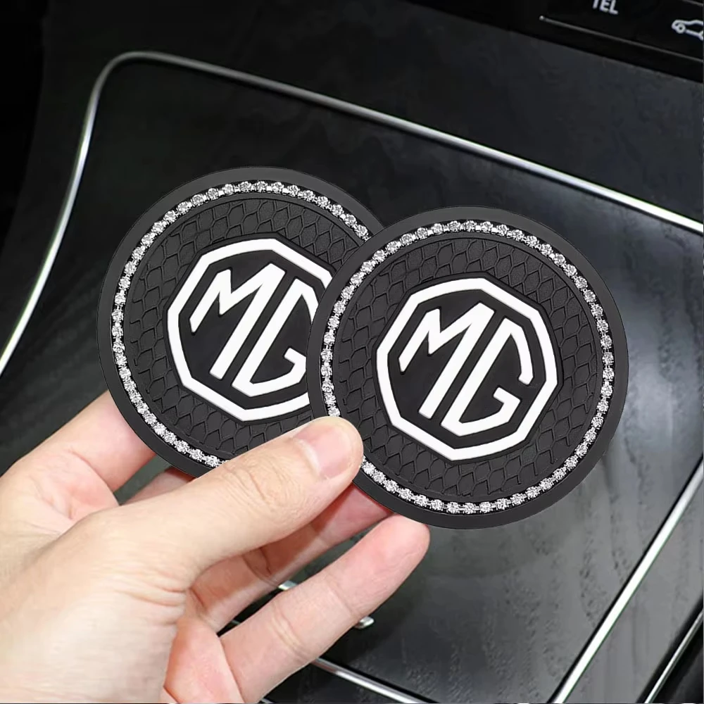 Car Cup Holder Coaster Shock Absorbent Pad Scratch Resistant Insert For MG ZS MG4 EV HS MG3 MG5 EV Marvel R MG ONE MG6