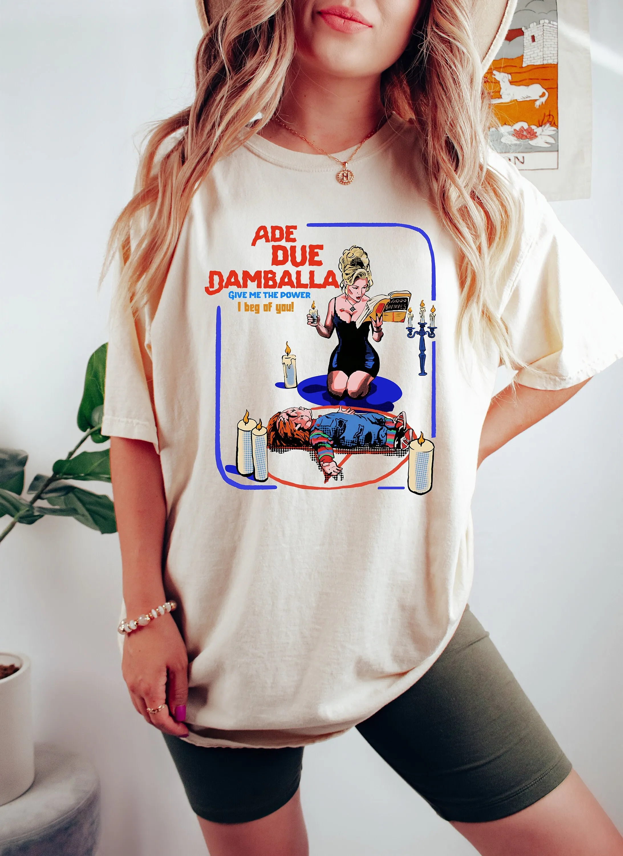 Ade Due Damballa Sweat T Shirt Horror Movie Character Halloween Retro 90S Sweater Jennifer Tilly