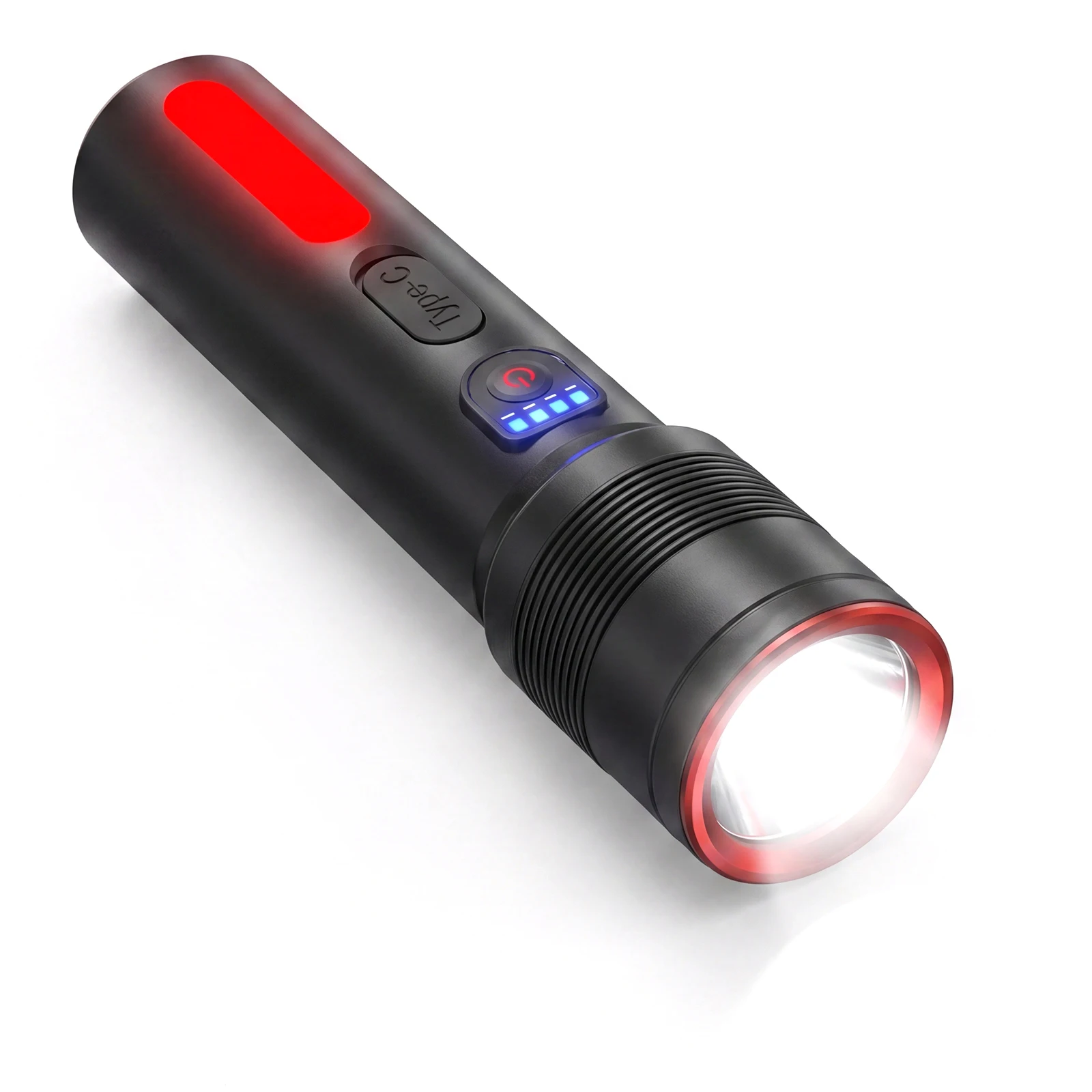 COB Sidelight Small Flashlights Rechargeable LED Flash Light High Lumens 4 Modes for Camping Hiking Emergency Home Adults Use