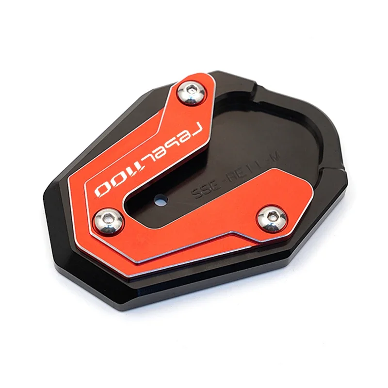 HONDA REBEL1100 DCT CMX1100 CM1100 Rebel 1100 2020-2024 2023 오토바이 액세서리 킥 스탠드 풋 사이드 스탠드 패드 플레이트