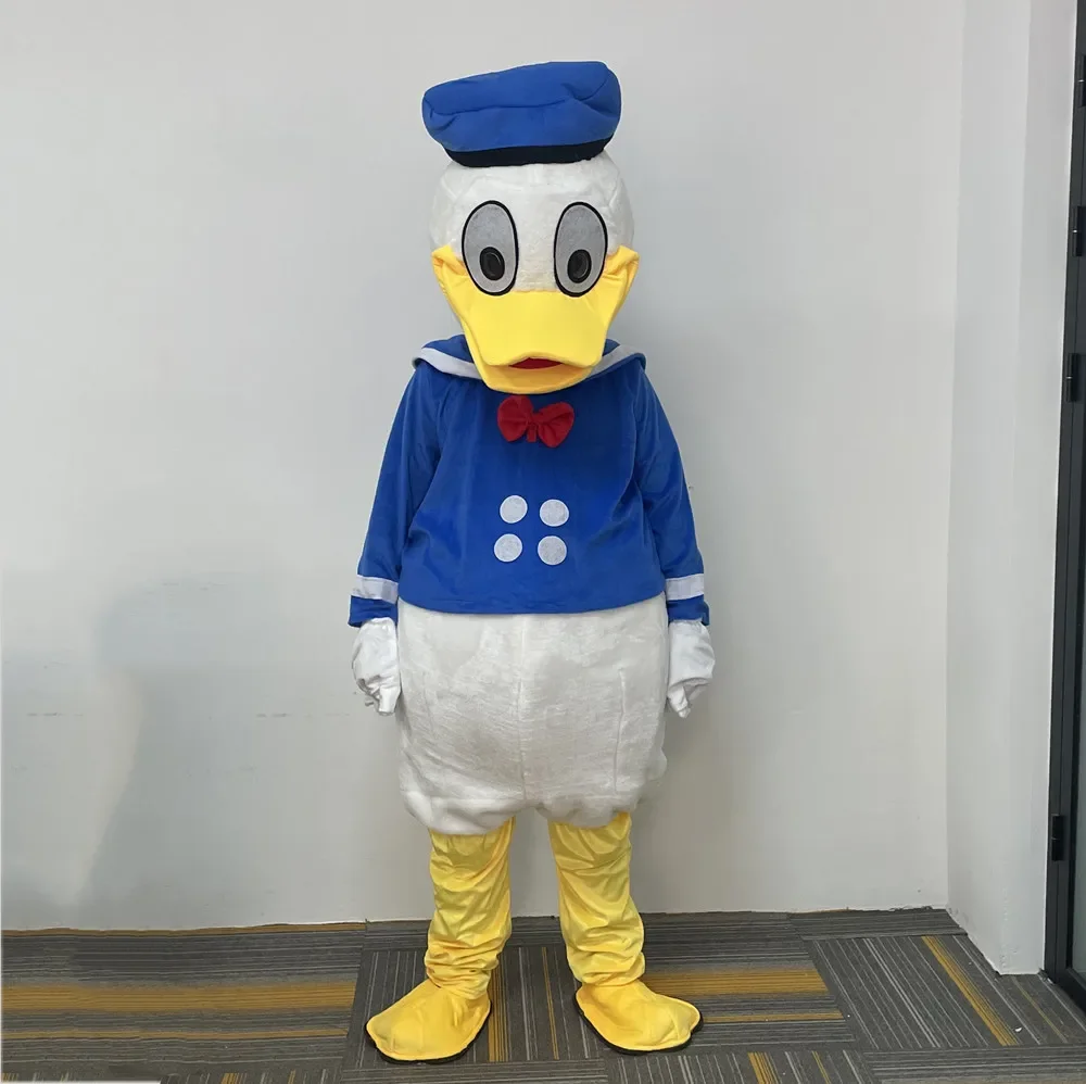 Cosplay Donald Duck Boy and Daisy Duck Girl Cartoon character costume Mascot Advertising Fancy Dress Party Animal carnival prop