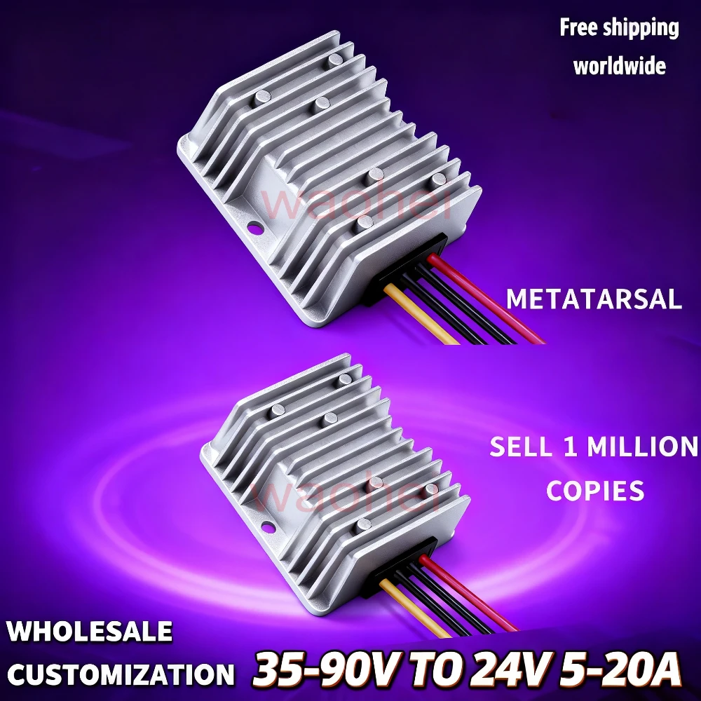 

36V 48V 54V 60V 72V to 24V 5A 10A 15A 20A DC DC Step Down Converter 36 48 60 72 Volt to 24 Volt Voltage Regulator Buck for Car