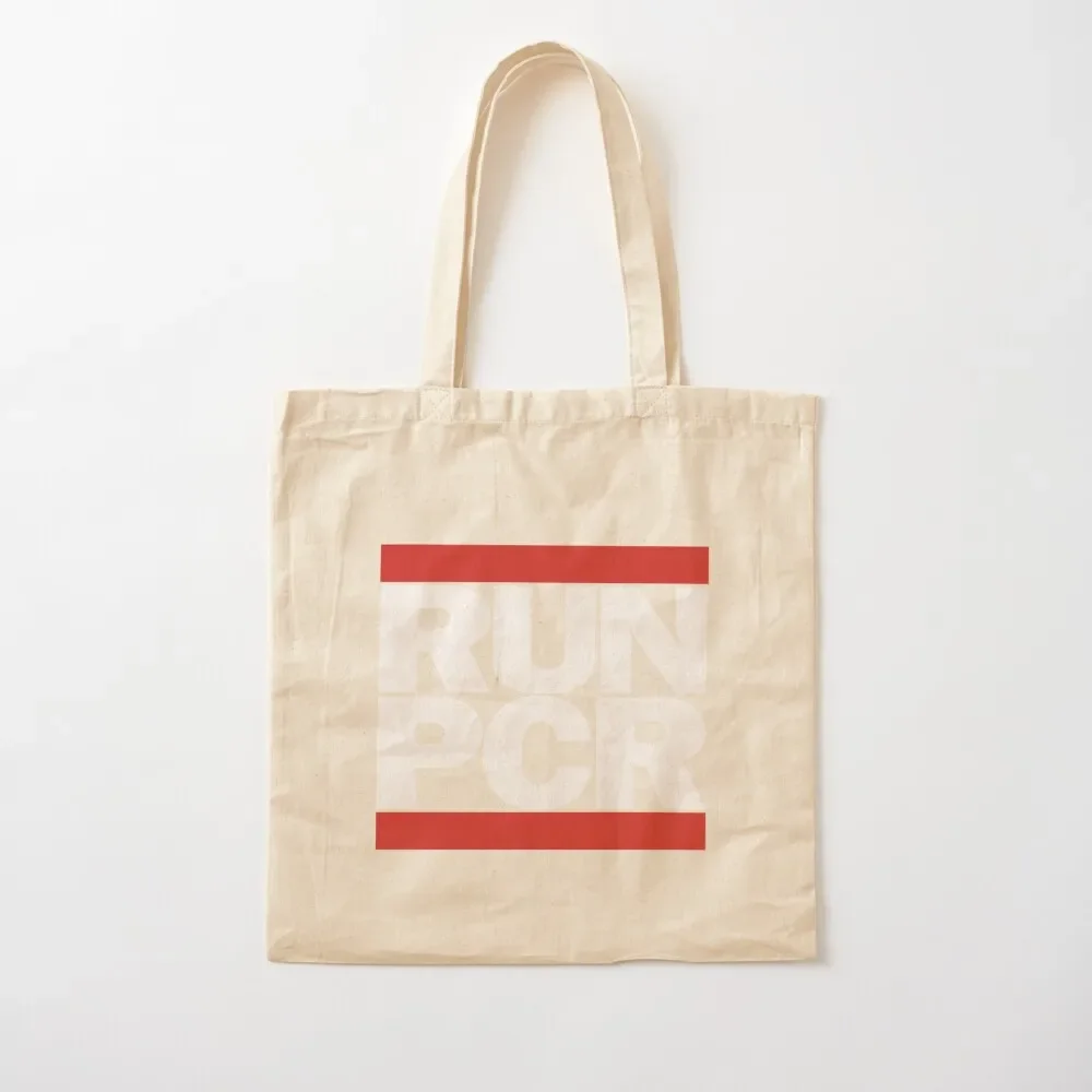 RUN PCR - Laboratory, Biotechnology, DNA, Molecular Biology, Microbiology, Western Blot, Crispr, Funny Laboratory, Labo Tote Bag