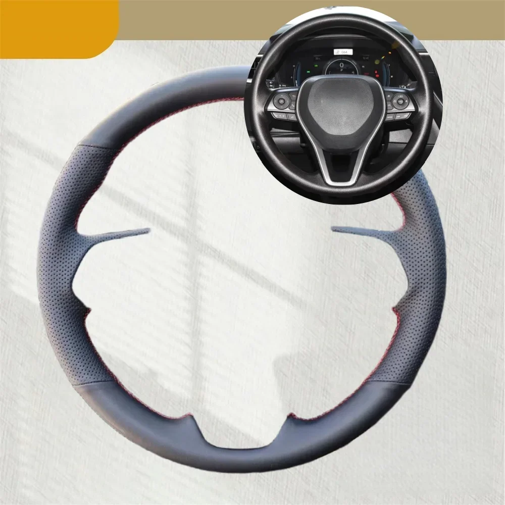 

Custom Car Steering Wheel Cover For Toyota Avalon Camry 2018-2019 Crown 2018-2019 Corolla 2018-2020 Car Interior Accessories