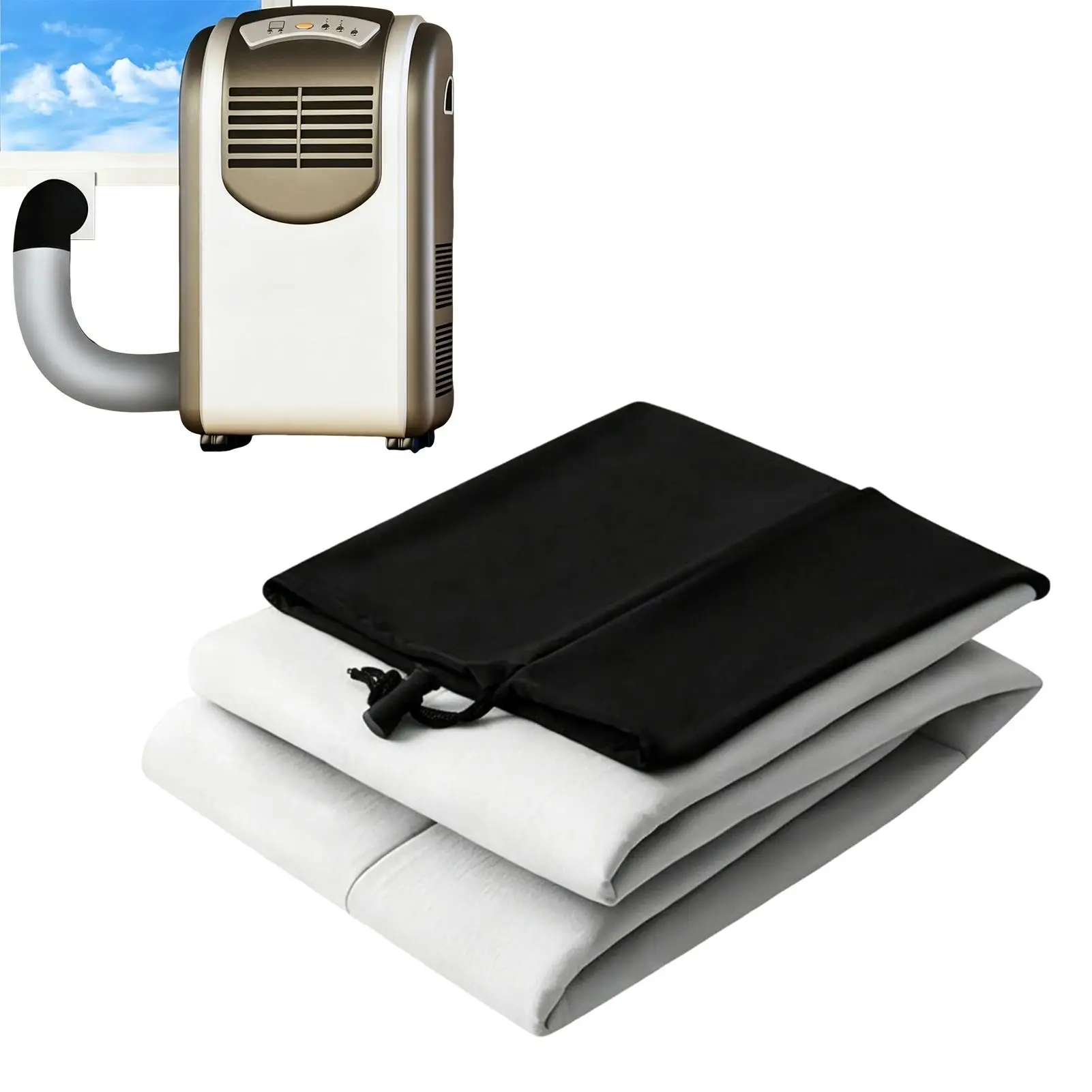 Pipe Hvac Insulated Wrap Portable Ac Hose Insulation Sleeve Ac Hose Cover Air Conditioner Exhaust Pipe Insulation Cover for Home