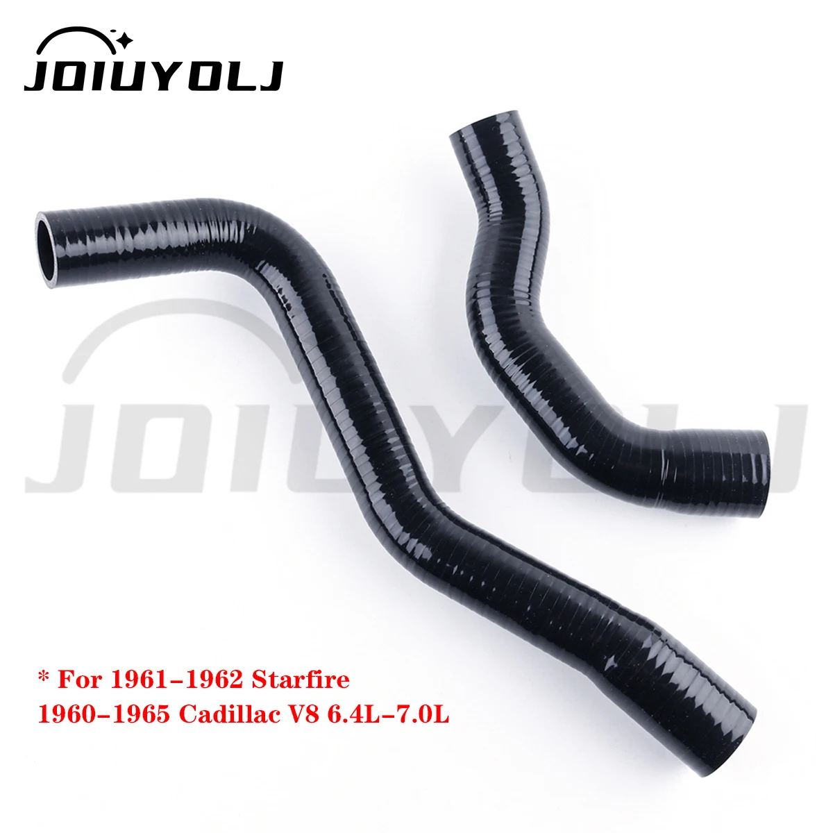 

4Ply 2Pcs For 1961-1962 Oldsmobile Starfire & 1960-1965 Cadillac V8 6.4-7.0L Silicone Radiator Coolant Hose Kit