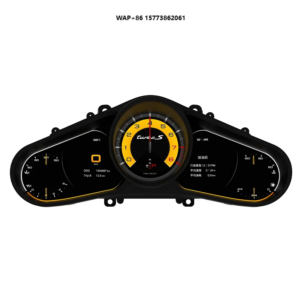 

Car LCD Digital Dashboard Cluster For Por Cayenne 2010-2015 Instrument Panel Speedometer Virtual Cockpit Linux System