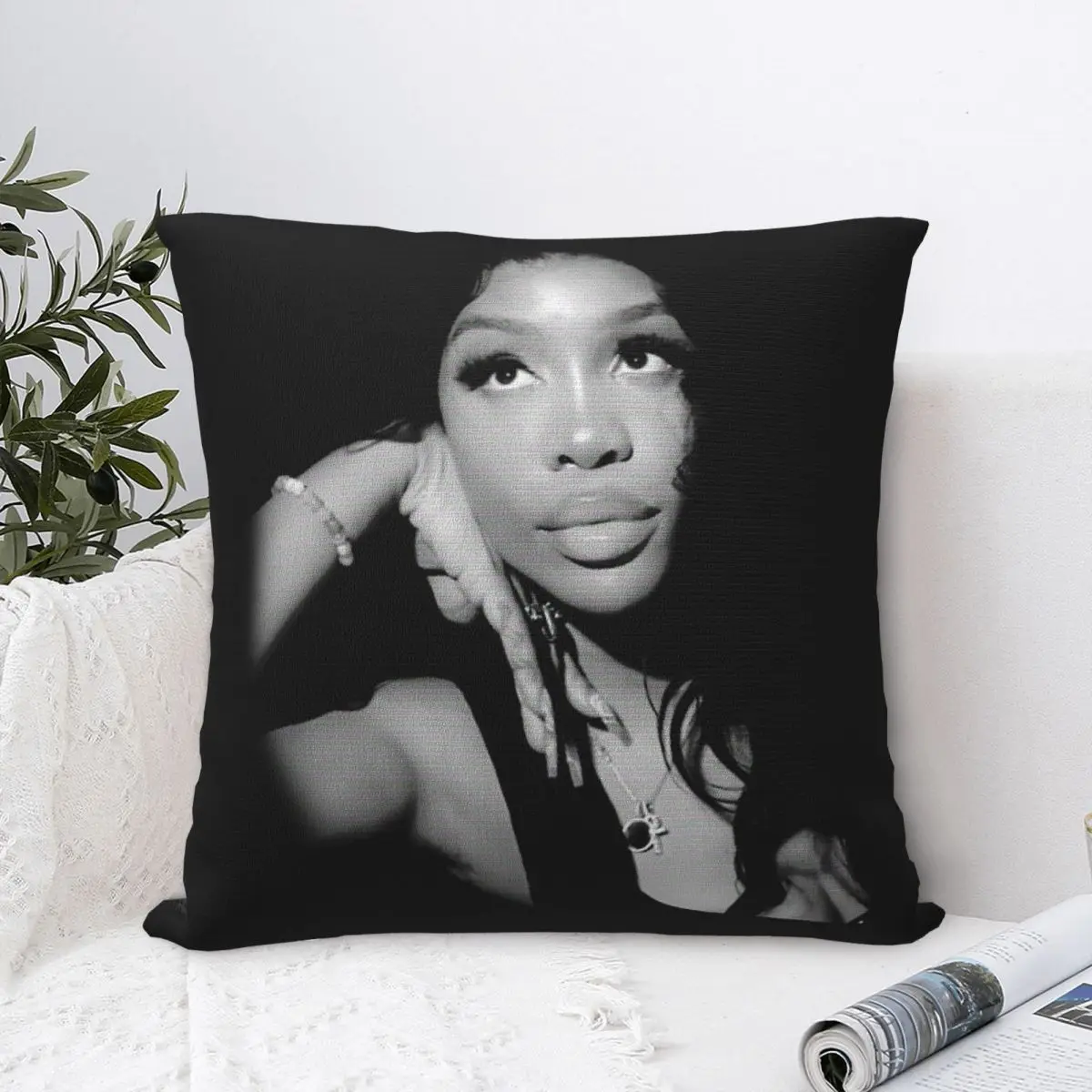 SZA Kendrick Lamar 2025 Square Pillow Covers Living Room Grand National Tour Cushion Cover Funny Decor Pillow Cover 40*40