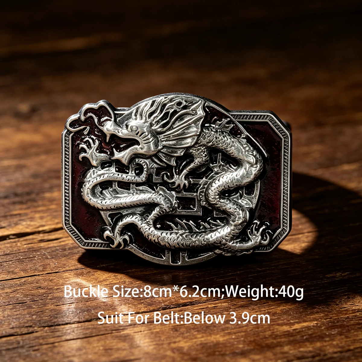 BuckleClub zinc alloy retro flying eagle belt buckles for 3.6-3.9cm width belt Trendy Western dragon Snake Gothic Punk Buckle view 5