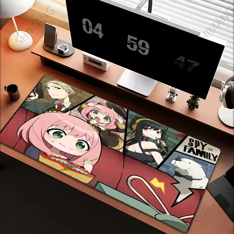 Anime Spy X Family Mouse Pad Anya Forger Loid Yor Bond Mousepad Computer Manga Keyboard Pad Large Gaming Accessories Desk Mat