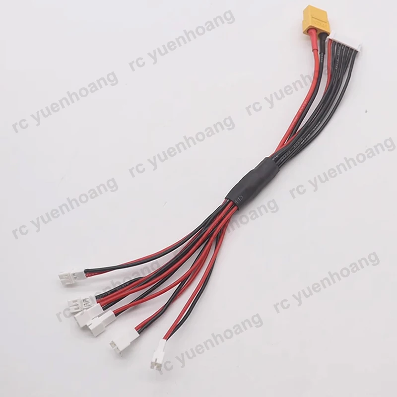 1PCS 2/3/4/6-Channel XT60H-6S to PH 2.0 Splitter Battery Charging Cable for RC Model Airplane 1S Lithium Battery/Charger Parts
