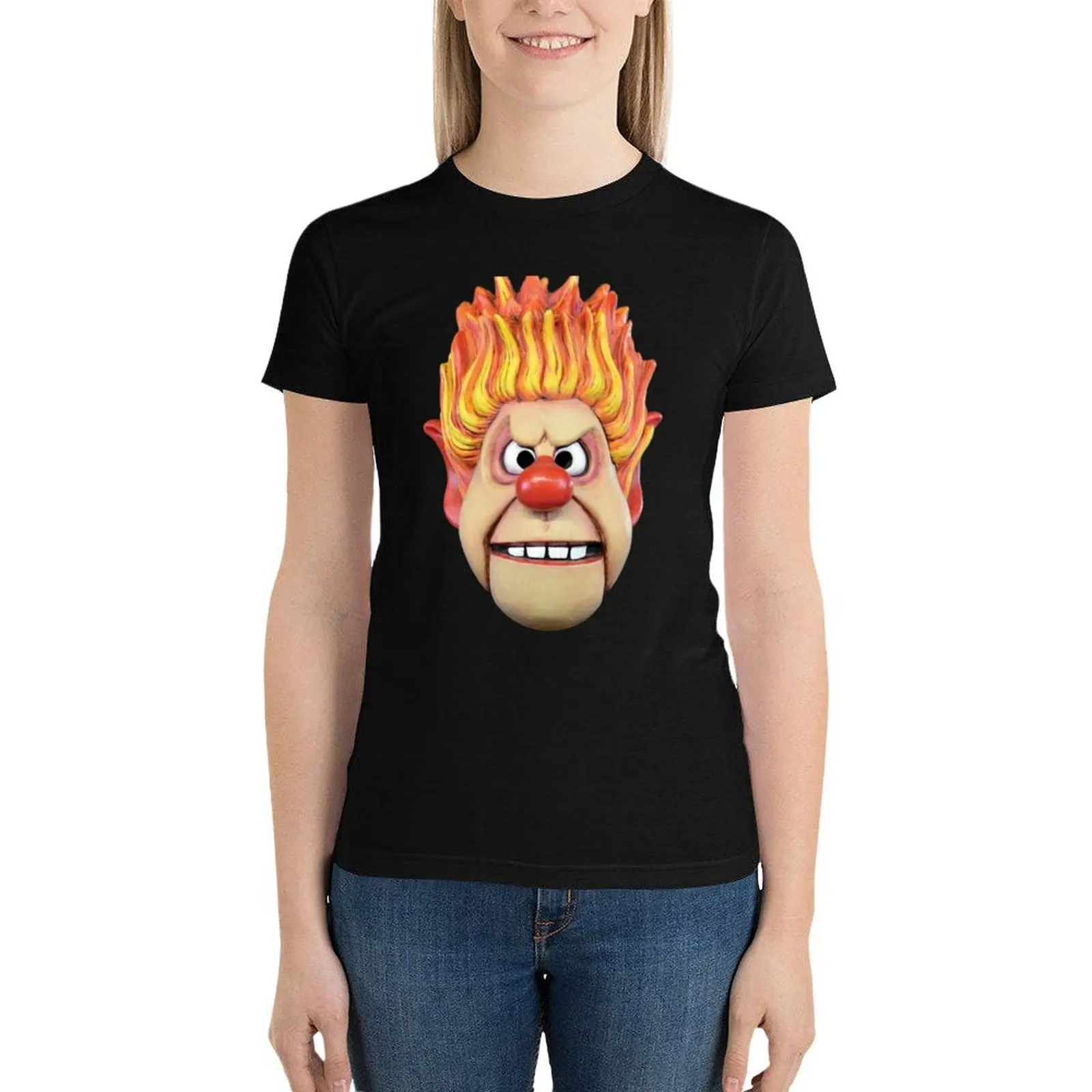 

Heat Miser Head T-Shirt aesthetic clothes Short sleeve tee graphics new edition t shirts for Women