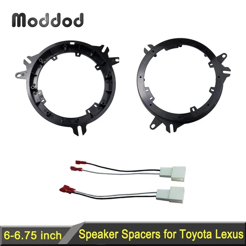 Adaptador de altavoz para Toyota C-HR Camry RAV4 Corolla para Lexus CT ES RX para Scion TC XA, anillos adaptadores de coche de 6 ""a 6,75"" con cableado