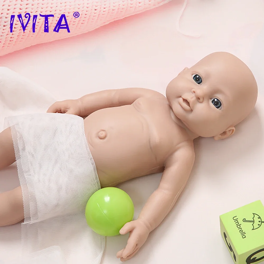 

IVITA WG1503 16inch 2000g 100% Full Silicone Reborn Baby Doll Unpainted Unfinished High Quality Dolls DIY Blank Children Toys