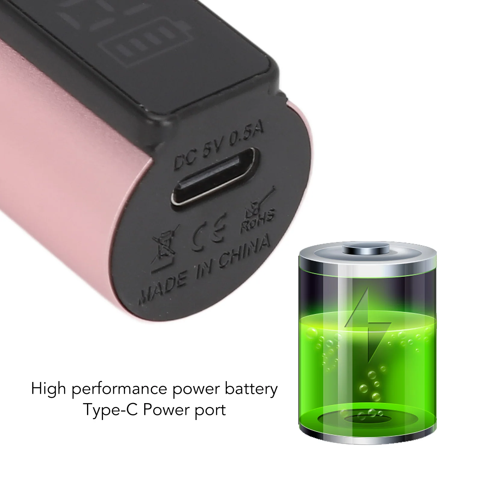 Kit smerigliatrice elettrica per unghie Lucidatore per unghie 35000 giri/min Penna per smalto portatile ricaricabile per manicure e pedicure