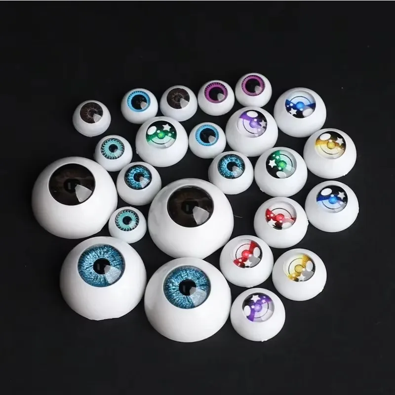 10 Pairs of Universal Eye Beads Clay 14mm BJD Doll Acrylic Eyes for Doll Accessories