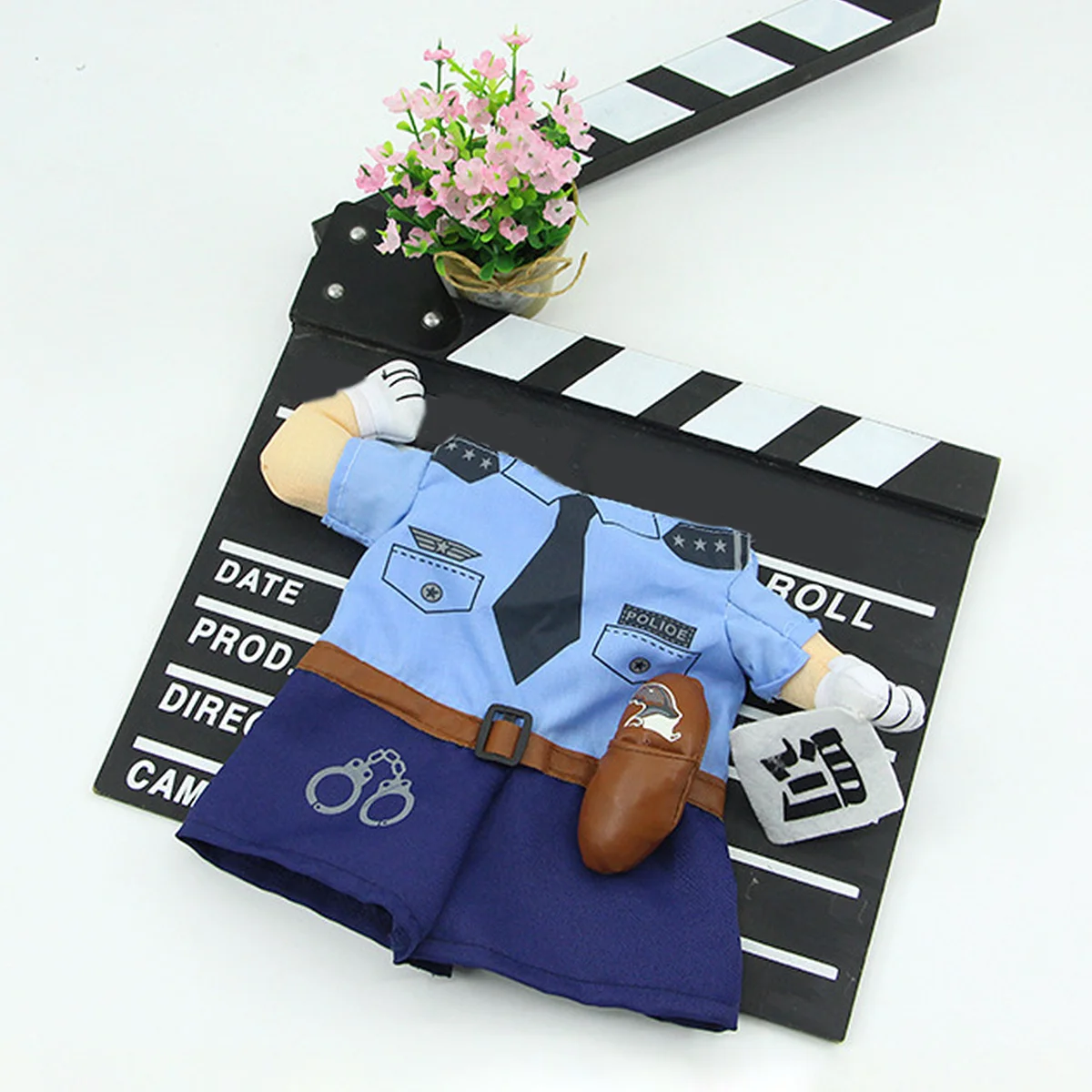 

Premium Cat Clothes Police Costume Easy to Wear Ideal for Parties Birthdays Photo Shoots Pet Costume Supplies Cat Clothes