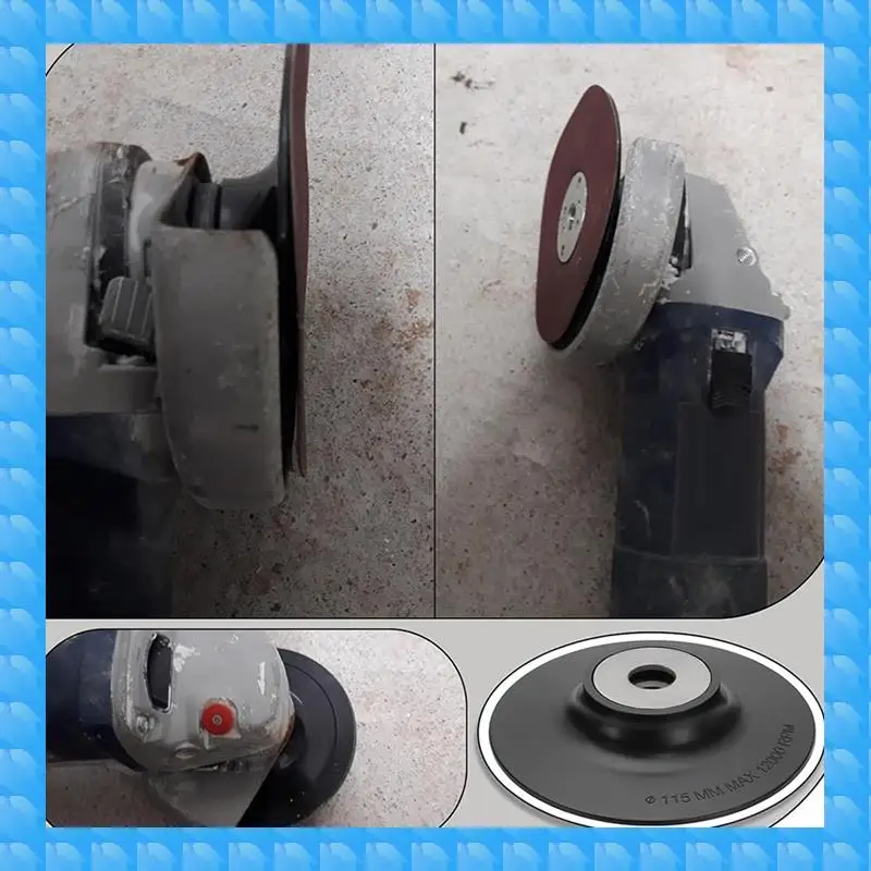 

ETRT 3Pcs Plastic Angle Grinder Backing Pad Compatible With M14 Internal Thread Disc Sander Angle Grinder Diameter