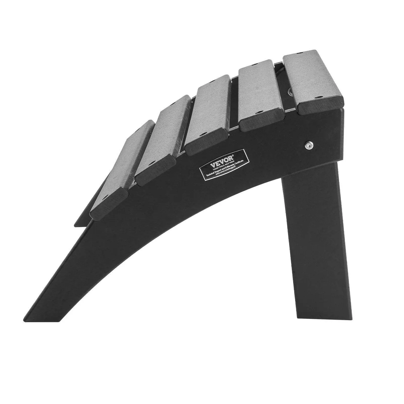 

Outdoor folding footrest 18.7x19.7x13 inch, made of dense HDPE, anti-rust fasteners, breathable slats, ergonomic shape, black